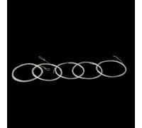 Multi Situation Fly Fishing Tapered Leader, 5 pezzi, lunghezza 2,4 m, trasparente e furtivo, comodo anello (5 pezzi)