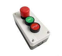 Multi stazione compatta del commutatore di funzione con l'arresto esigente a bloccaggio automatico rosso ed il bottone piano verde per i circuiti di controllo automatizzati