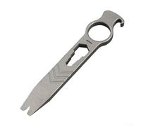 Multi strumento: leva leggera con cacciavite, apribottiglie e funzione piede di porco, strumento compatto multifunzione in metallo da 14 cm per sempre (sabbiatura)