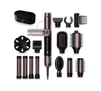 MULTI STYLER CECOTEC AirGlam 14in1 Flex Black Potenza 1400W, Funzione di arricciatura automatica, Potenza massima 1400 W, in Ceramica, Nero, Oro rosa