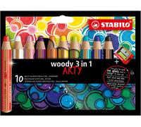 Matite e temperamatite multitalento STABILO Woody Arty 10