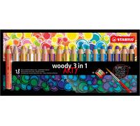 Matite e temperamatite multitalento STABILO Woody Arty 18