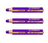 Multi-Talented Pencil - STABILO woody 3 in 1 - Pack of 1 - Lilac