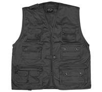 Multi Tasche Di Pesca Gilet Caccia Multiuso Gilet 14 Tasche Nero S-4Xl