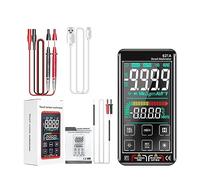Multi Tester Multimetro Digitale Intelligente Touch Screen Multimetro Tester Transistor 9999 Conta True RMS Auto Range DC/AC 10A Meter(621A Black sheath)