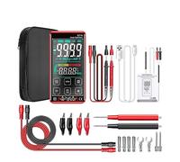 Multi Tester Multimetro Digitale Intelligente Touch Screen Multimetro Tester Transistor 9999 Conta True RMS Auto Range DC/AC 10A Meter(621A Red PRO)