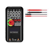 Multi Tester Multimetro Digitale Profesional Multimetro Smart DC AC Tensione Condensatore Ohm Diodo NCV EMF Tester Detector(S10 BLACK)