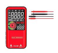 Multi Tester Multimetro Digitale Profesional Multimetro Smart DC AC Tensione Condensatore Ohm Diodo NCV EMF Tester Detector(S10 RED)