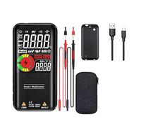 Multi Tester Multimetro Digitale Professionale Smart 9999 EMF Multitester DC AC Condensatore Di Tensione Ohm Diodo Live Electric Tester Carica USB(S11-Lithium Battery)