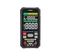 Multi Tester Multimetro Intelligente Auto Range True RMS NCV DC AC Tester Di Tensione Voltmetro Automatico Misurazione Della Temperatura Multimetro Digitale(120B-black)