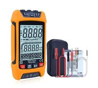 Multi Tester Tester AC/DC Voltmetro Ohm Multimetro Digitale 9999 Conteggi Intervallo Automatico TRMS Resistenza Capacità Tester Di Temperatura(V2-O with EVA)