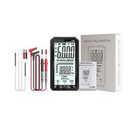 Multi Tester Tester For Transistor Multimetro Digitale Intelligente Da 6000 Conteggi Misuratore Di Capacità Elettrica Automatica True RMS Resistenza Alla Temperatura(620A Black)
