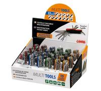Multi Tools, coltelli multifunzione tascabili 15 in 1, espositore 24 pz Completo