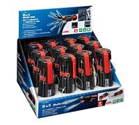 Multi-Use 8 in 1, set giraviti con torcia a Led - Display 12 pz