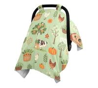 Multi Use Infant Car Seat Cover con cinghia magica regolabile per | Lavato Cotone Superficie Esterna Infantile Copertura di Seggiolino Auto Cura Privacy Uso Fattoria