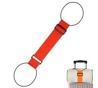 Multi Use Strong Adjustable Luggage Connector Straps, 2026 New Suitcases Rainbow Travel Straps (1 Red)