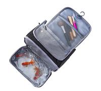 Multi-Use Waterproof Shower Bag, Portable Shower Bag Organizer, Zipper-Closure Travel Organizer, Compact Multipurpose Travel Toiletry Bag for Makeup, Shampoo, and Bathroom Essentials, Nero , Se