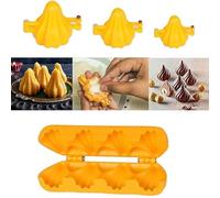 Multi Utility Plastica Modak Stampi Set per Ganesh Festival con 3 Dimensioni e 1 Patti