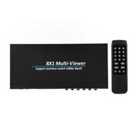 Multi Viewer Seamless Switcher, Multiviewer HDMI 4K 8x1 con commutazione del segnale senza interruzioni e divisione dello schermo a 8 canali, buona