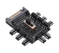 Multi Way Splitter Cooler Cooling Fan Hub PC Computer SATA 1 to 8 3pin