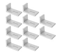 Multi-Wits 10 Pieds en L pour Montage Solaire, Support de Montage de panneaux photovoltaïques en alliage d’Aluminium à Forte capacité de Charge, Montage Sur toit anodisé pour systèmes PV