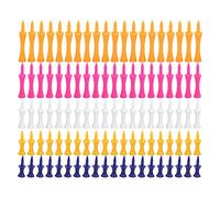 Multi-Wits 100 Pezzi di Tee per Palline da Golf in plastica, Tee per Golf a Forma di Ruota con 5 Dimensioni, Accessori da Golf Colorati e durevoli Portatili per l’Allenamento e Il Gioco sul c