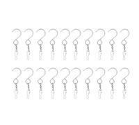 Multi-Wits 20 pièces de clips en forme de S pour tourbillons éoliens, cintres à double clip en acier inoxydable avec rotation à 360 degrés, pour suspendre des tourbillons éoliens, des (Argento)