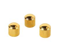 Multi-Wits 3 boutons de contrôle du volume en métal bronze pour guitare, bouton de volume pour guitare électrique, bouton de potentiomètre en métal à haute résistance à forme ergonomique pour
