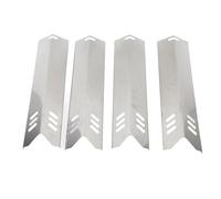 Multi-Wits 4 Piastre riscaldanti per griglia in Acciaio Inox Regolabili, schermi deflettori per Grill a Gas, coperture per bruciatori di Forno per Una distribuzione Uniforme del Calore, Tenda