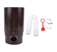 Multi-Wits di Raccolta dell’Acqua piovana da 10 cm, deviatore per pluviali Rotondi per irrigazione e acquari, Kit efficiente per la deviazione dell’Acqua piovana con Installazione fac (Marrone)