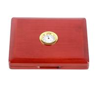 Multi-Wits Étui en bois massif pour anches de saxophone et de clarinette, boîte de rangement pour 5 anches avec hygromètre, support d’anche à humidité contrôlée doublé de peluche pour (Succinite)