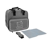 Multi-Wits Sac pour machine à coudre, étui de transport pour machine à coudre à grande capacité avec plusieurs poches, sac de rangement en tissu oxford résistant avec bandoulière, pour un (Grigio)