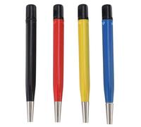 Multi-Wits Set di 4 pennarelli per graffi, pennello per levigatura preparatoria in stile penna con punte regolabili in acciaio, ottone, fibra di vetro e nylon per la pulizia di gioielli, orol