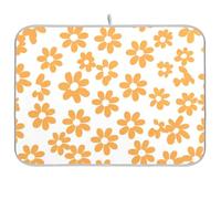 Multi-Yellow Daisy Tappetino scolapiatti da cucina opaco 18 x 24 cm Tappetino per asciugare i piatti 18 x 24
