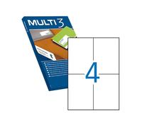 Multi3 confezione da 2.000 etichette bianche bordi dritti dimensioni 105,0 x 148