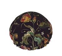 Multi5 gorros de ducha de tortuga marina para mujer, peces tropicales, estrellas de mar, conchas, animales marinos, diseño de moda, gris, verde, ajustable, gorro de ducha de gran tamaño para longitude