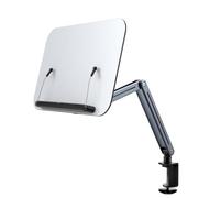 MultiAngle - Supporto da braccio girevole per computer portatile, ergonomico, con clip per tablet e notebook con clip solida