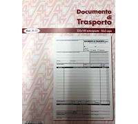 Multiart 10 Blocchi Documento di Trasporto formato 22.5 x 14.8 cm 50 moduli a 3 copie