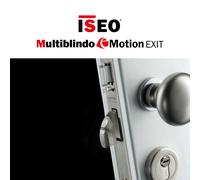 MULTIBLINDO EMOTION EXIT Iseo - Serratura multipunto motorizzata autorichiudente per maniglioni antipanico