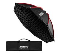 Multiblitz Octagon Softbox SF-120 Bowens con griglia e diffusori, modellatore di luce per flash da studio e luce continua a LED, diffusore fotografico per ritratti e illuminazione video