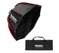 Multiblitz Octagon Softbox SF-65 Bowens con griglia e diffusori, modellatore di luce per flash da studio e luce continua a LED, diffusore fotografico per ritratti e illuminazione video