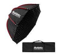 Multiblitz Octagon Softbox SF-90 Bowens con griglia e diffusori, modellatore di luce per flash da studio e luce continua a LED, diffusore fotografico per ritratti e illuminazione video