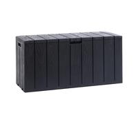 Toomax Baule Multibox Bravo 270L, finitura effetto legno verde foresta in plastica resistente 117,5x45x56h cm, montaggio semplice, baule portattrezzi ideale per interni ed esterni