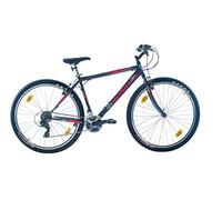 Multibrand, PROBIKE PRO 29, 29 pollici, 483mm, Mountain bike, Unisex, 21 velocità (Nero Rosso Opaco)