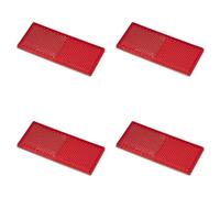 MULTIBROS 4 catarifrangenti arancioni autoadesivi, 60 mm, E4 | Rotondo, conforme al codice della strada tedesco, ideale per rimorchi, roulotte, rimorchi per cavalli e trattori, in plastica