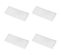 MULTIBROS 4 catarifrangenti autoadesivi, per rimorchio, colore bianco | Rettangolare 82 x 36 mm, omologato E4, conforme al codice della strada tedesco, per roulotte, trattori, accessori per auto