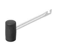 Multibros Martello da campeggio in TPR e acciaio, estrattore per picchetti, multifunzione, design robusto