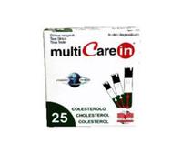 Multicare In Colesterolo Strisce Misurazione Glucosio 25 Pezzi