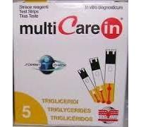Multicare In Trigliceridi 5 Strisce Reagenti per Auto Analisi