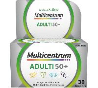 Multicentrum Adulti 50+ Integratore Alimentare Multivitaminico Vitamine B C E Magnesio Calcio 30 Compresse